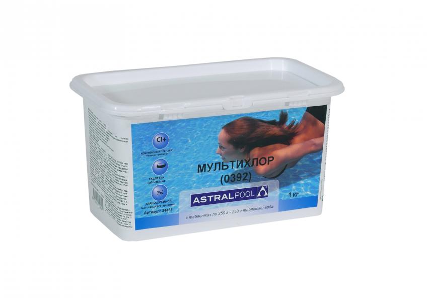 мультихлор таблетки 250 г (0392), 1 кг 18 шт/упак 34438