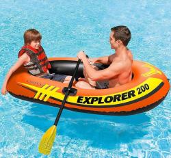 Лодка "Explorer" 2-мест. (185х94х41см)+насос+весла 3 шт/упак 58331 - фото 6